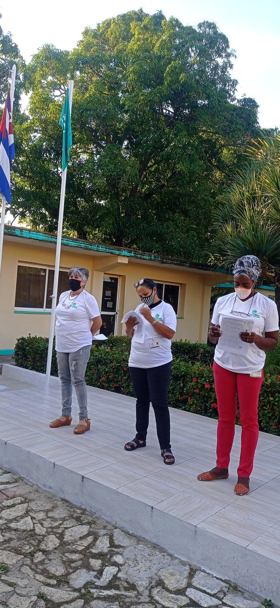 Tranzmec's tweet photo. Matutino semanal de la Empresa #Tranzmec  realizado por la Dirección de Capital humana  granito a granito #CubaViveYRenace  #VamosConTodo #azucareros. https://t.co/NFlUvLlqce