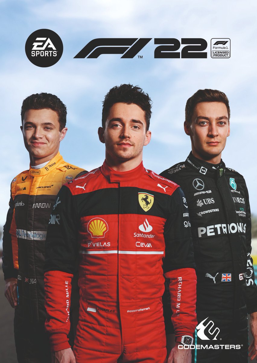 Motorsport_FR's tweet photo. 🎮 Deux jaquettes dévoilées pour F1 22 : celle de l'édition standard avec Norris, Leclerc et Russell et celle de l'édition "Champions" avec Alonso, Hamilton, Verstappen et Vettel

Laquelle a votre préférence ?

🔁 pour l'édition Standard
❤️ pour l'édition Champions 

#F122Game https://t.co/RmjKy2I5nT