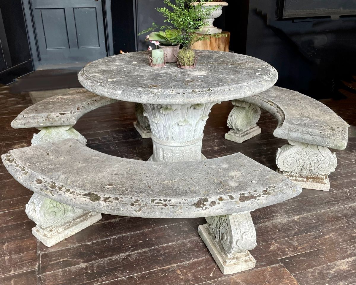 eclectic_garden's tweet photo. Ornate Garden Table and Bench Set - https://t.co/OX77OPmvay https://t.co/TeB5fbexlM