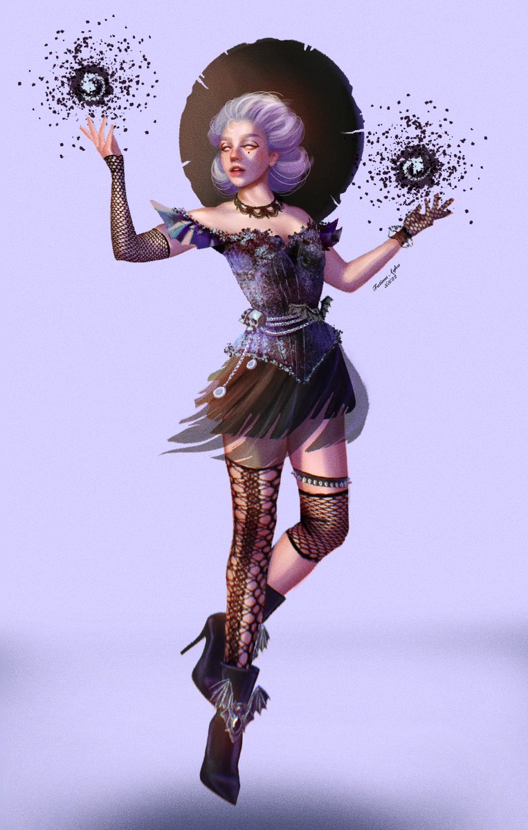 Brielle Black from the Coven character design 
#characterdesign #conceptart