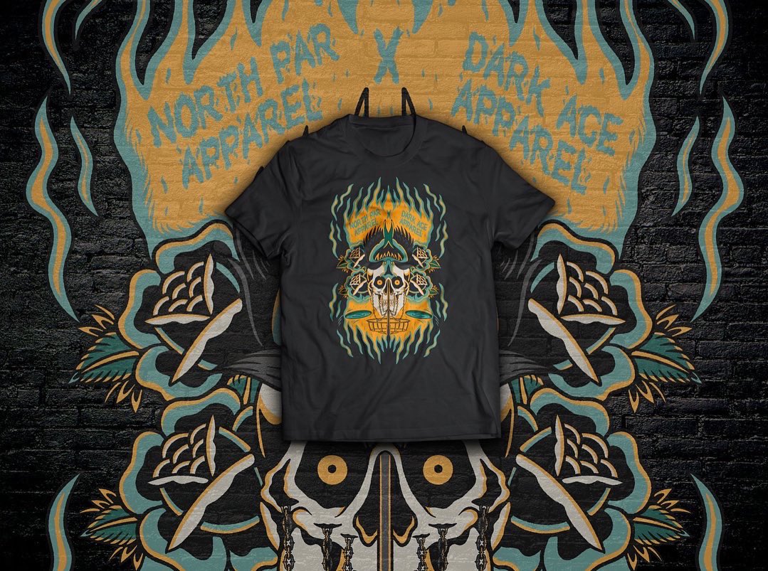 We have been friends with Dark Ace Apparel since we both started our brands and i’m so stoked to release this collab! Pre orders are available until next Tuesday on our website 🥏⛓

Northparapparel.com