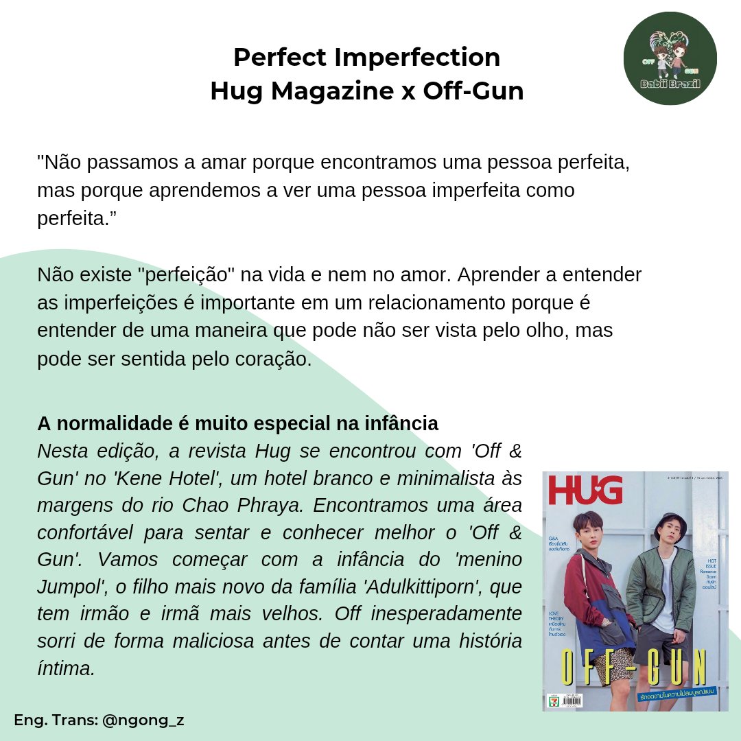 babiibrazil's tweet photo. 📄| Tradução em Português da Entrevista de OffGun para a Hug Magazine.
Eng. Trans: @ngong_z
#HugmagxOffGun #ออฟกัน #OffGun
#ออฟจุมพล #OffJumpol
#กันอรรถพันธ์ #GunAtthaphan https://t.co/55FWikzM9G