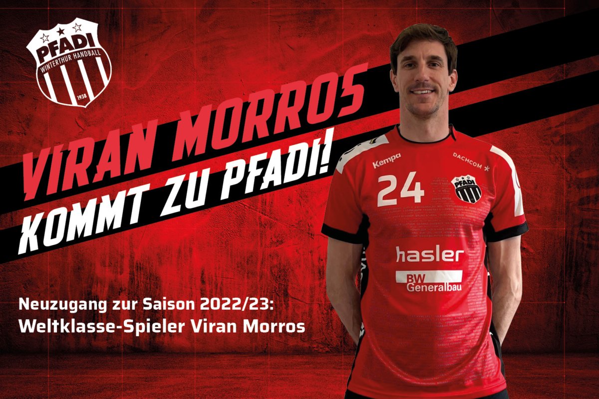 handball100x100's tweet photo. 🚨 OFICIAL 🚨
💣 Viran Morros jugará la próxima temporada en el Pfadi Winterthur suizo.
#⃣ #ShareHandball https://t.co/UT5Dqgm4oA