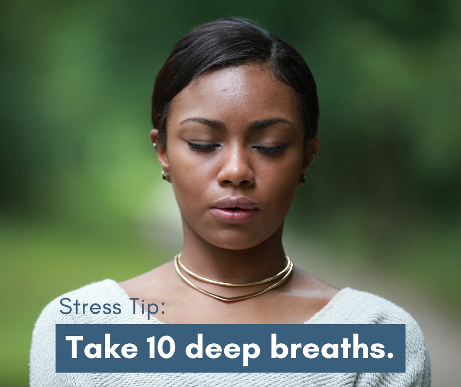 SmokefreeUs's tweet photo. Managing stress is a key part of #QuittingSmoking. Share this stress relief tip with your future #ExSmokers: Take ten slow, deep breaths—in through your nose, out through your mouth. They'll feel their body start to relax.
Find more ways to manage stress: https://t.co/uPYRv4vL3D https://t.co/xUgiWU7Ezx