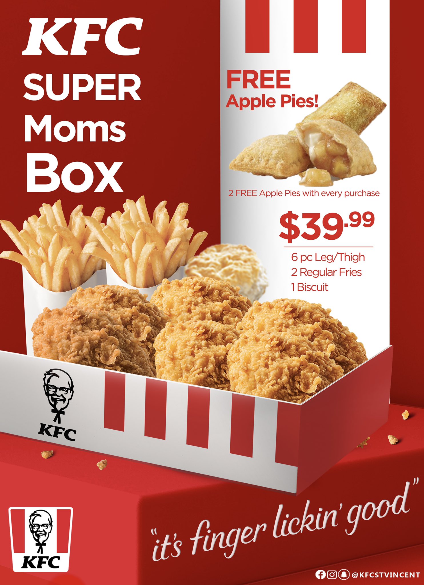 KFC St. Vincent on Twitter: "GIVEAWAY‼️ (Visit our Facebook page for  details) ——————— Treat your MOM to a KFC Super Moms Box! Available for a  limited time! (May 4th-8th) You get 2