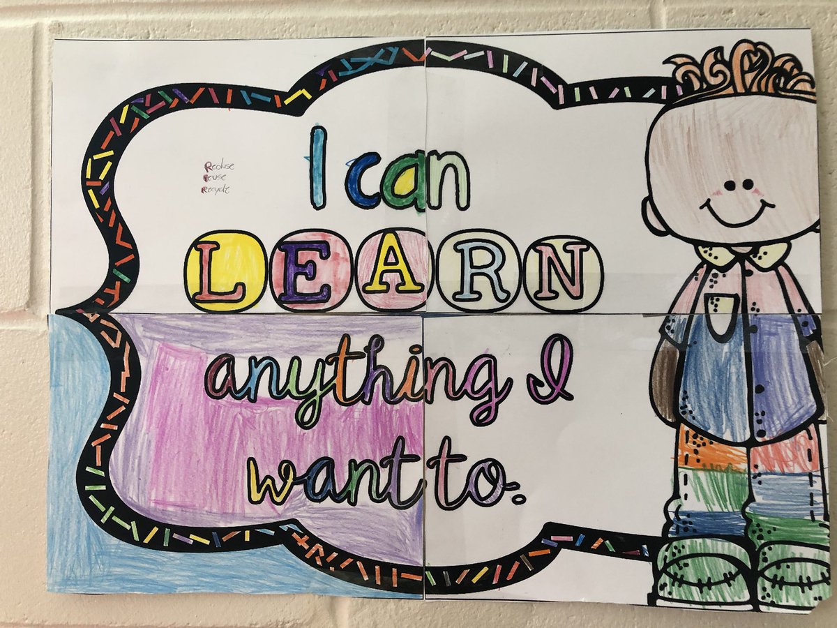 MissNapolitano's tweet photo. B4 our very 1st NJSLA Testing since the pandemic, our class teamed up with #MrsStiles to create these fractional #GrowthMindset posters - giving motivation for all of grades 3, 4, and 5 to #DoOurBestOnTheTest #TeamworkMakesTheDreamWork #3rdGradeRocks #MathMinded #ShowWhatYouKnow https://t.co/Cwb6so1Fod