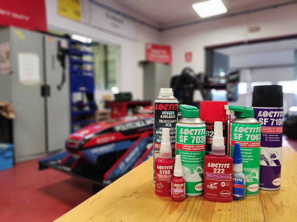 UPMRacing's tweet photo. Un año más @loctite nos proporciona gran variedad de productos indispensables para la fabricación de nuestro monoplaza, su apoyo es fundamental para nosotros.
¡Gracias por todos estos años y esperamos que sean muchos más!🏎
#henkel #loctite #glue #threadlocker #fsae #supporter https://t.co/WWrb4Edmtd