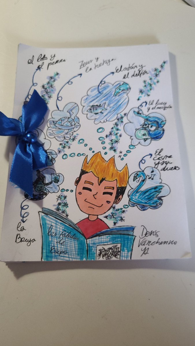 plutarquea's tweet photo. Estoy que no quepo en mí de gozo: que un alumno te haga esto como trabajo de Fábulas de Esopo. Y lo mejor es la reflexión que hace de cada fábula que ha elegido. 🥰 Se merece hacerlo viral. Así que un RT por un chico de 4° DE LATÍN. Para que digan que las clásicas están muertas. https://t.co/g7Z1qJyMv8