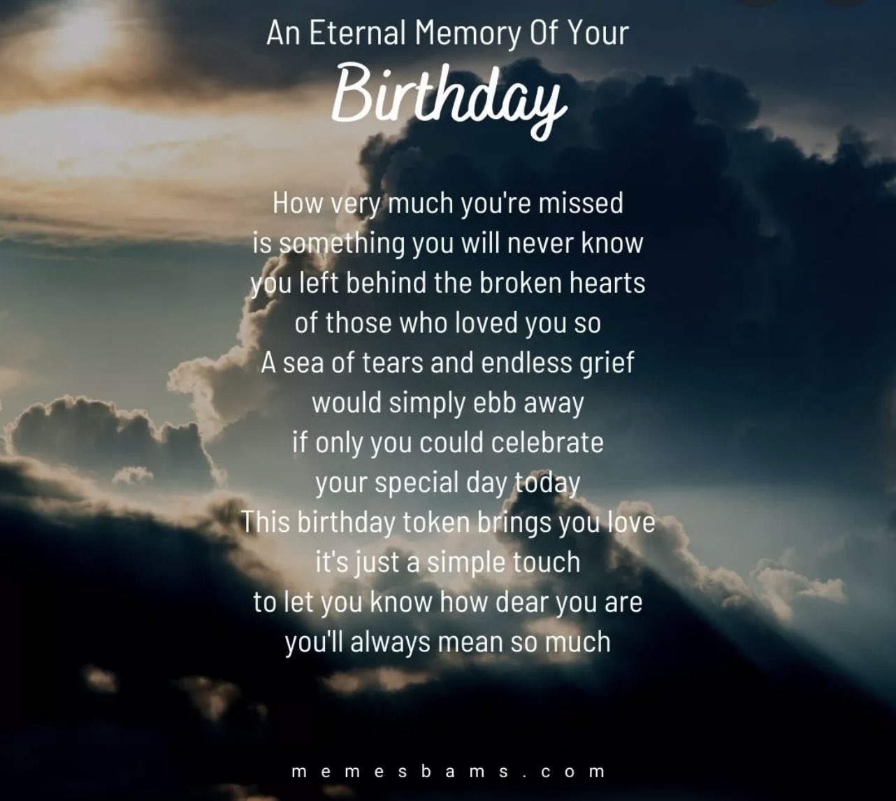 happy birthday in heaven friend poem