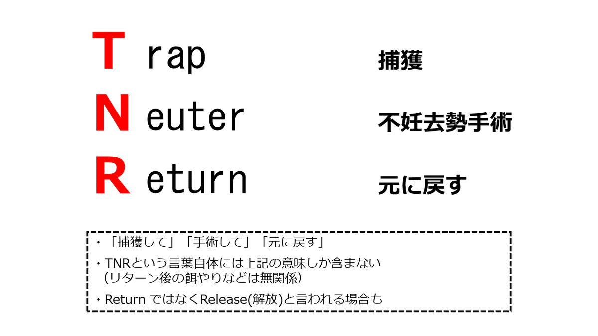 jyuuishi_matsu's tweet photo. 野良猫界隈でよく聞かれる、TNRとかその辺の用語について紛らわしいよね~ってことで。
やっつけです。
#TNR #TNRM #TNTA #THVR #猫 https://t.co/fIz38q40FE