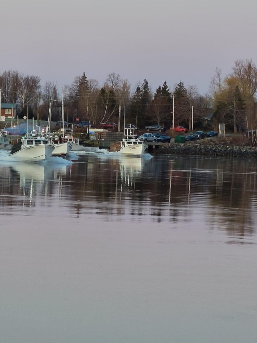 NovaScotiaESM's tweet photo. 🙏 pray for safety for all our fishers and that the harvest will be bountiful. #settingday #Northumberland #pugwash https://t.co/laSm3wgZ2e