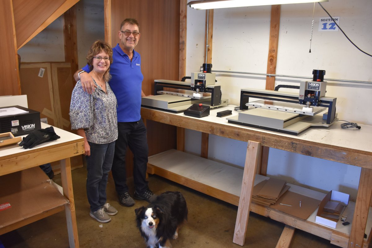 Time flies while you're making signs! Flashback to when we welcomed our new Vision Engraving machines to our full service ADA and sign department!
 #signage #manufacturing #sandiego