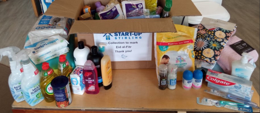 A generous response from our families as we had a collection for Start-Up Stirling to mark Eid al-Fitr. #charity #EidAlFitr #EidMubarak @stirlingstartup