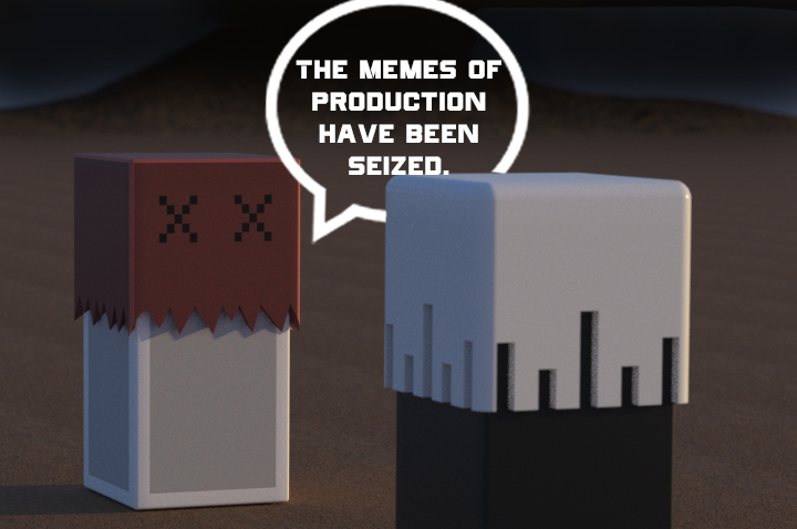 CyberBloks's tweet photo. Reviewing our lore contest... 

Memes of productions have been effectively seized ✅

Are you blok? RT this. 🧱 https://t.co/bqHZbmQFGn