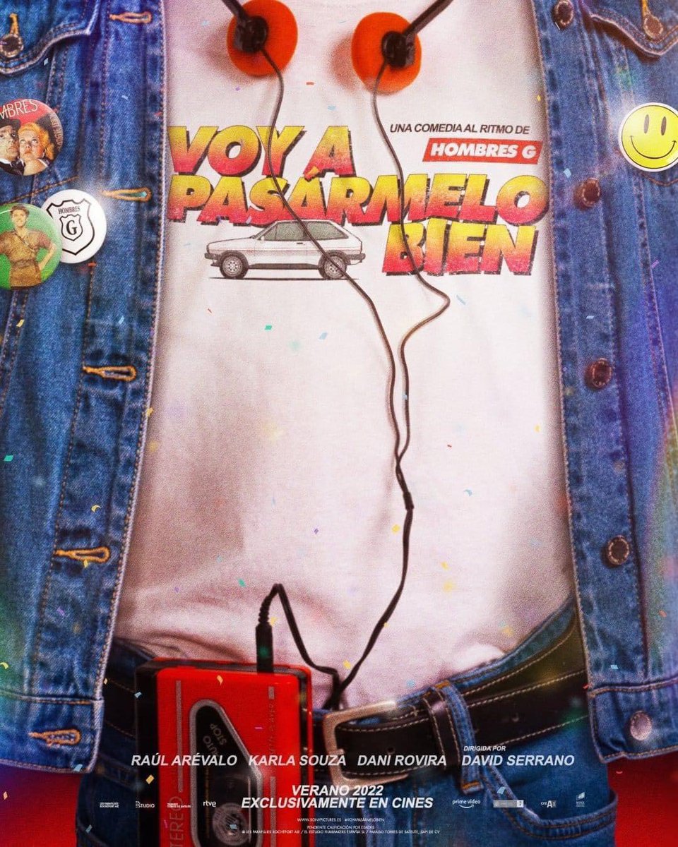 ¡Lanzan el primer póster de la comedia musical “Voy A Pasármelo Bien” donde la música será 100% de los Hombres G!

Dirigido por David Serrano y protagonizado por Raúl Arévalo, Karla Souza y Dani Rovira; estará disponible en cines este verano.