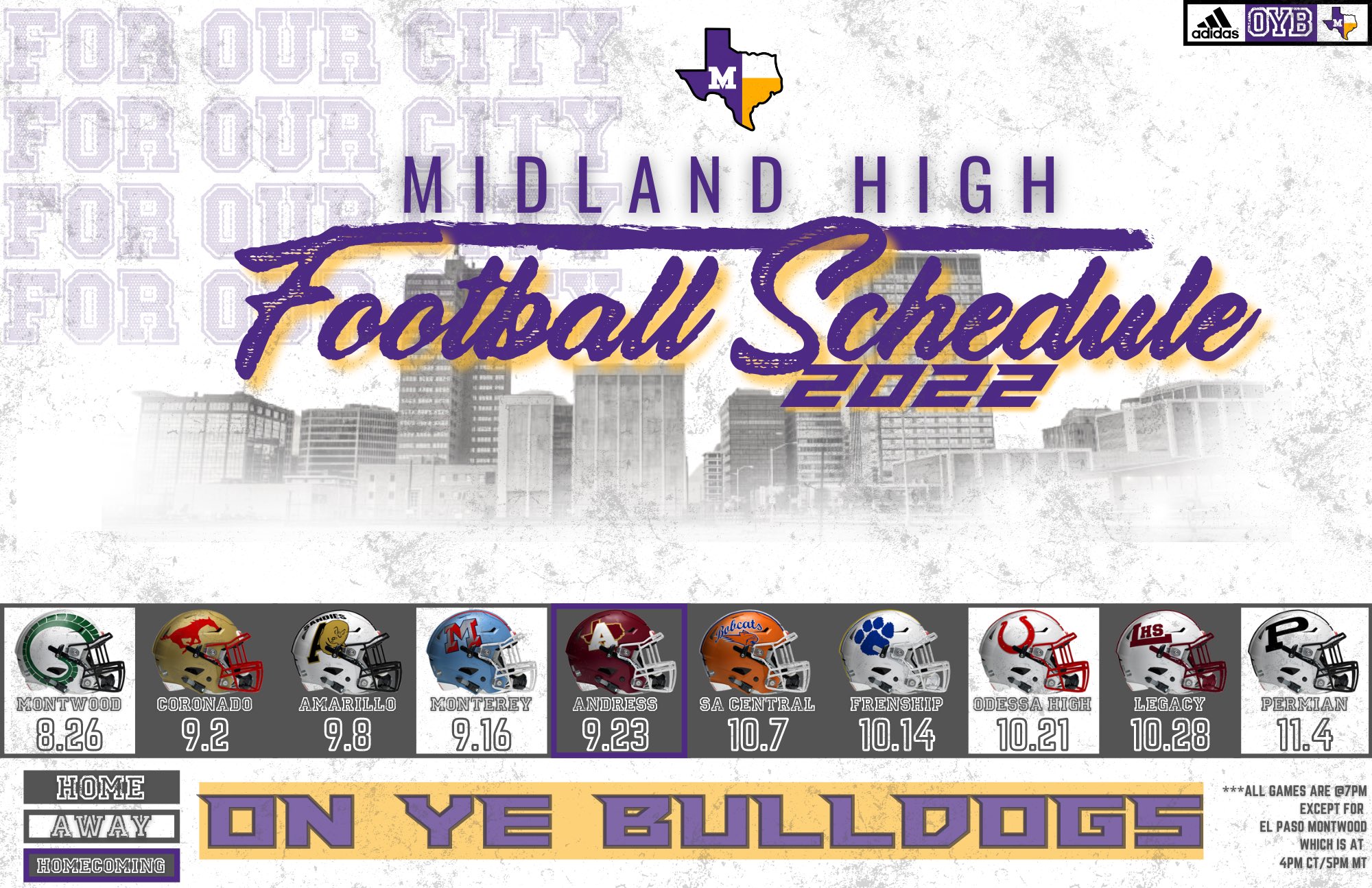 Midland Bulldog Football on Twitter "See you in the Fall 💯 🟣🟡2022