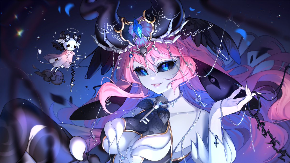 「She has the key to your soul...
And she 」|Hyanのイラスト