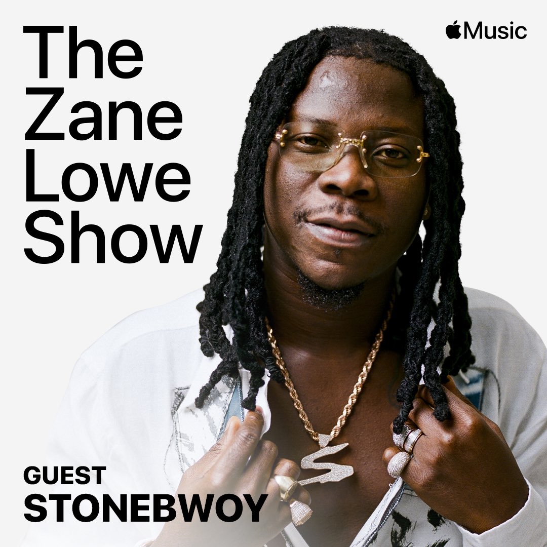 zanelowe's tweet photo. .@stonebwoy on the show and we’re playing the new track ’Therapy’. Tap in @AppleMusic https://t.co/vMSU99DU45