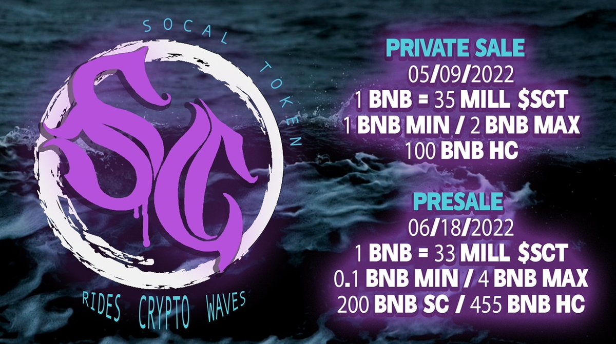 socaltoken's tweet photo. We are excited to formally announce 📣 our private &amp; pre-sale dates!

Get in early- Pre-sale expected to sell out in seconds!! 🔥🔥🔥

Join Our Telegram:
https://t.co/AT3R3lamXf https://t.co/dTn2HER6PO