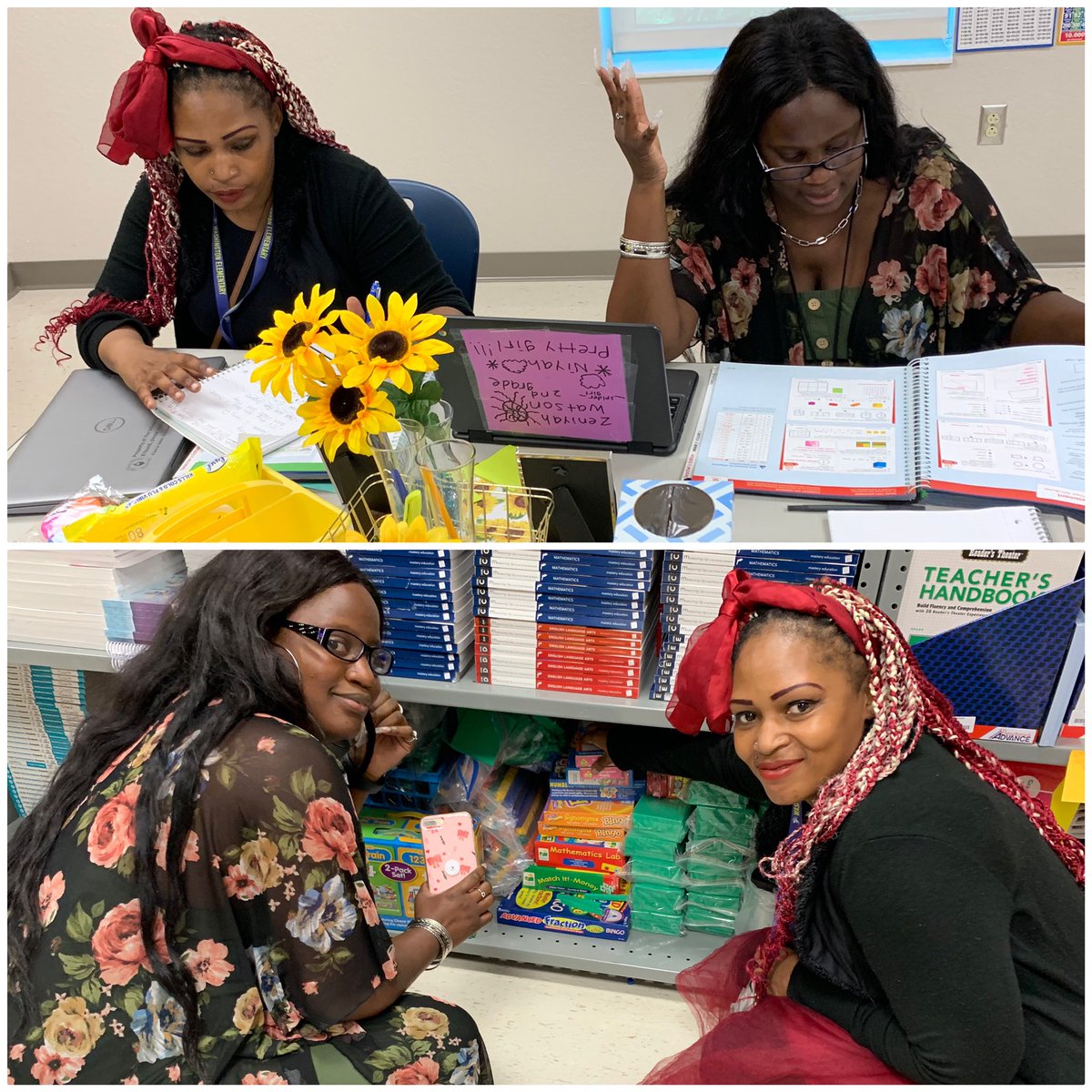 WashingtonElem5's tweet photo. Second grade shark teachers are common planning! #MathOnTop #CommonPlanning #TogetherEveryoneAchievesMore @NorthRegionELA @Area4SuptPBCSD @iTeach_JGS https://t.co/ioOrRGgi9a