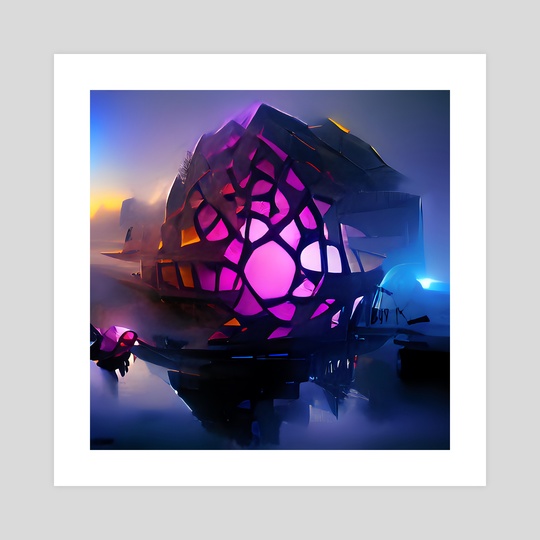 "Stelar habitat" by <a href="/SporoArt/">SPORO</a> inprnt.com/gallery/sporo/… 
Visit us sometimes
#sporo #abstractart #glow #dark #prints