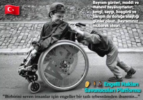 Sn Cumhurbaşkanım <a href="/RTErdogan/">Recep Tayyip Erdoğan</a>
Engelliler olarak
Mübarek Ramazan Bayramınızı en kalbi duygularımızla kutlarız
10-16 Mayıs Engelliler Haftasında Tek seferde 12Bin Kadro müjdesini heyecanla bekliyoruz
#Engellinin12BiniVar
<a href="/deryayanikashb/">Derya Yanık</a> <a href="/avfatmaoncu/">Av.Fatma Öncü</a> <a href="/Akparti/">AK Parti</a> <a href="/EsraCeceli/">Esra Ceceli İslam</a> <a href="/jsarieroglu/">Jülide Sarıeroğlu 🇹🇷</a>