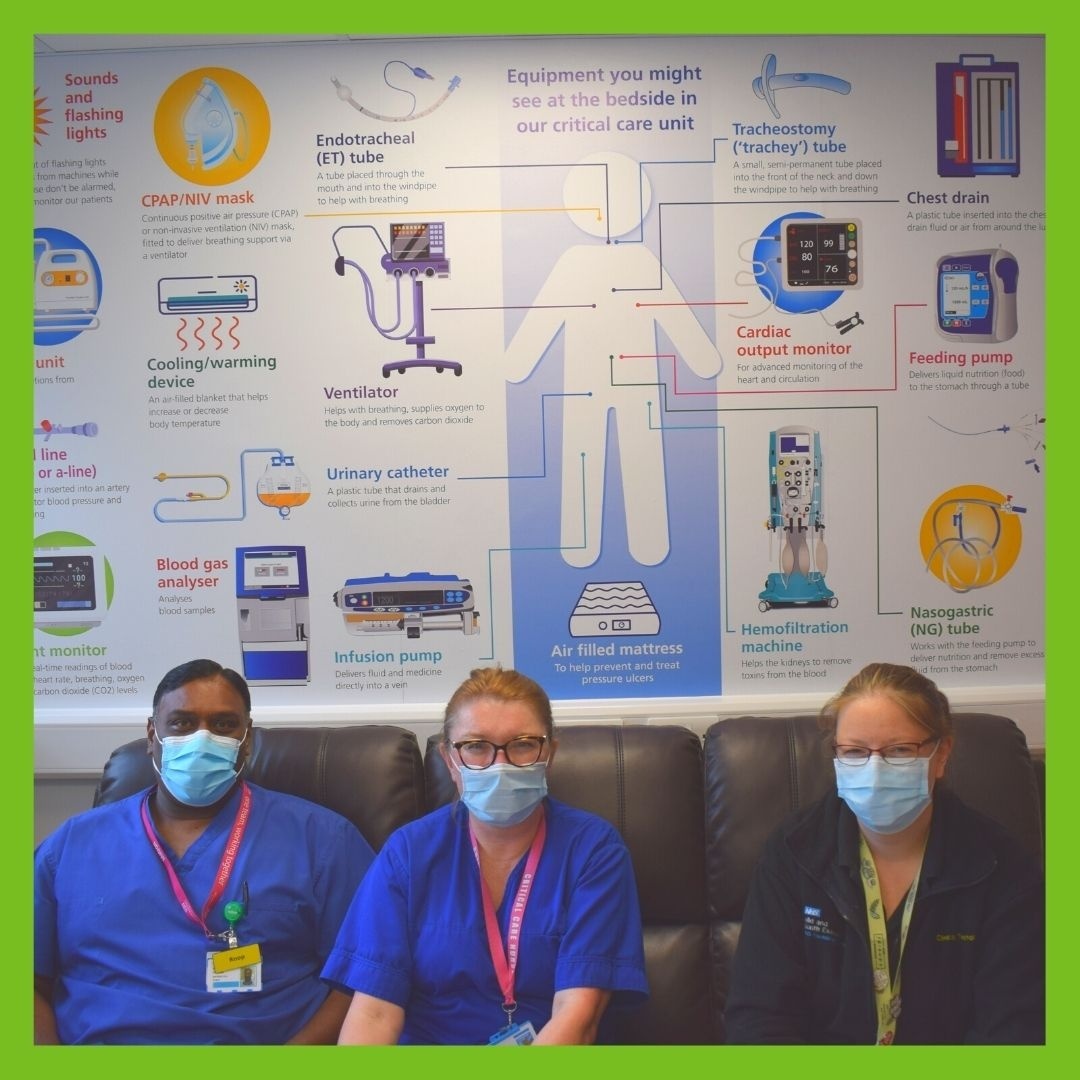 MSEHospitals's tweet photo. The critical care unit at has unveiled a new mural helping relatives understand how medical equipment is being used to help their loved ones.💙 🌈

Read the full story here: https://t.co/1OTwthbxz3

#MSEHopsitals #NHS #Criticalcare #MSETeam #Excellent https://t.co/8HzPiQZRss