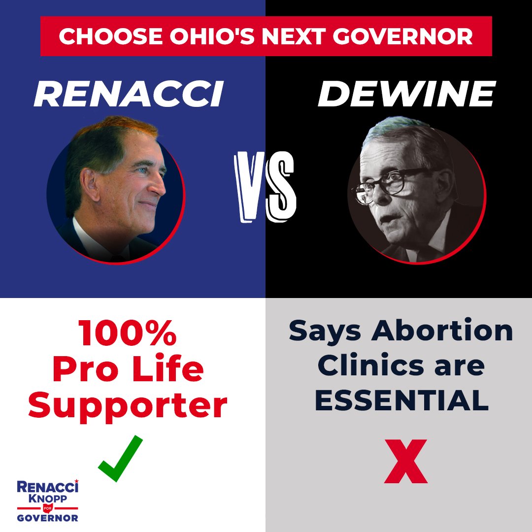 I would never appoint a pro-abortion health director or declare abortion clinics essential. As your governor, you'll be able to count on me to stand up for the unborn at every opportunity.