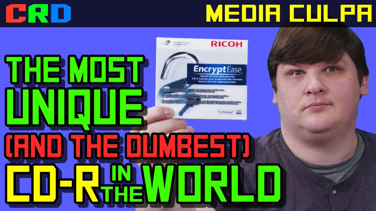 ==== NEW VIDEO ==== youtube.com/watch?v=_5ucIm… I found the only interesting CD-R that exists. Did you know that was possible? That a CD-R can actually be worth discussing? This one is.