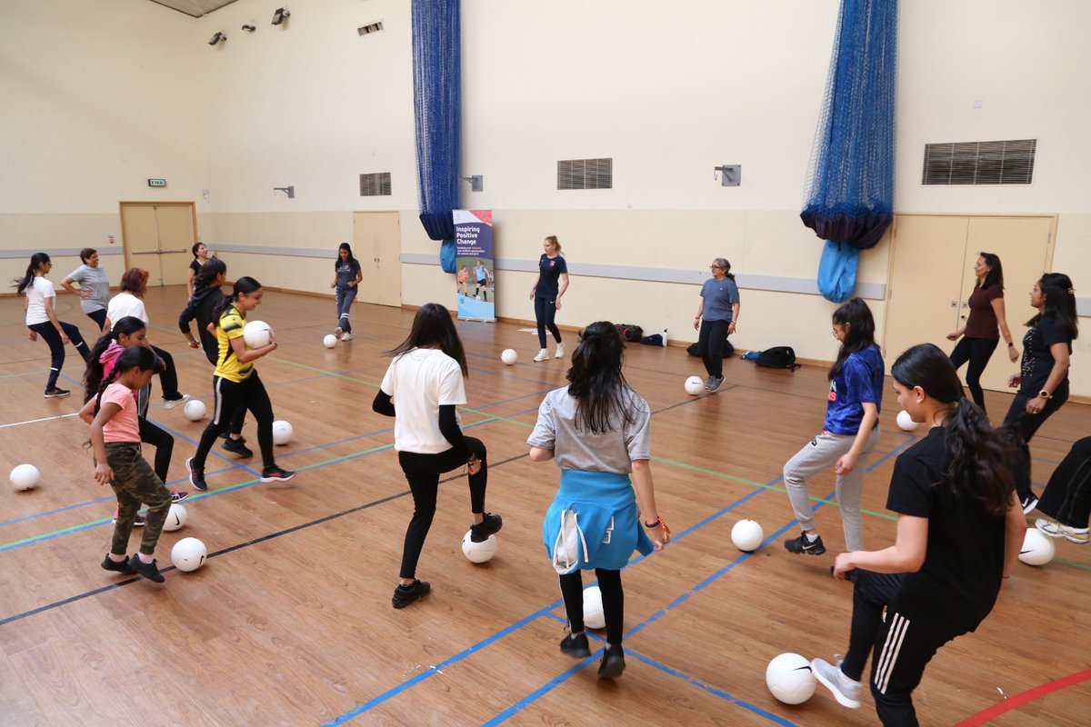 NeasdenTemple's tweet photo. We are delighted to be partnering with @middxfa in their legacy project ahead of the @UEFAWomensEURO. Thank you for putting on such a fun-filled training session at #NeasdenTemple. 

We look forward to encouraging more girls and women to take up ‘the beautiful game’ ⚽ https://t.co/3dC0eP08Bl
