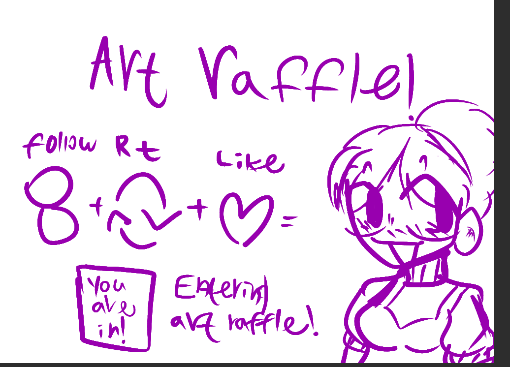 ART RAFFLE!!
SEND OCS!!
To enter: RT,Like+Follow!!!