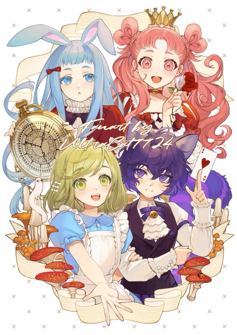 Hmmm wonderland AU 😳😳
Witch hat atelier by Kamome Shirahama.
Fanart by me.
#Δ帽子 #witchhatatelier 