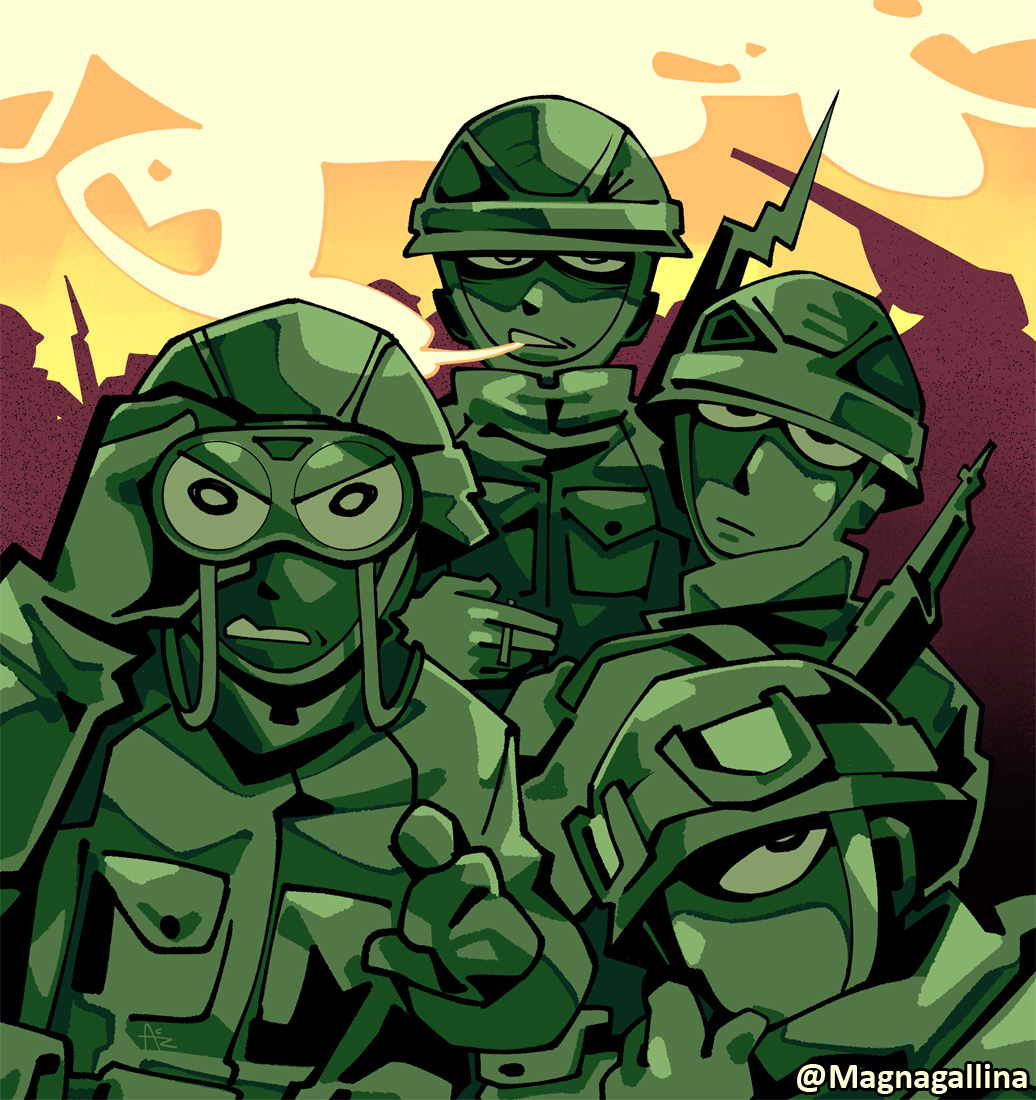 「Toy soldiers 」|Magna 🇮🇹のイラスト