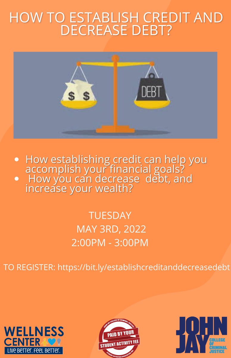 jjcwellness's tweet photo. Happening today! Join us and register for this event and you may be able to receive assistance with water, heat, gas, or electricity bills debt reduction! #MyJohnJay 

https://t.co/rZ82VUs7tY https://t.co/e6o87RY7La