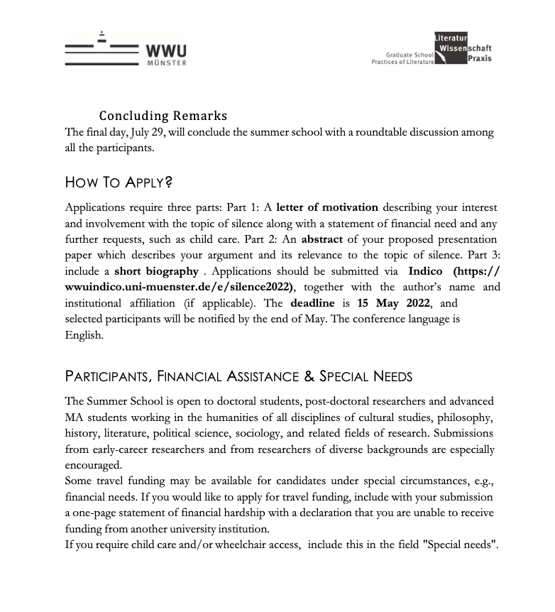 sigetics's tweet photo. We're still accepting applications for the Summer School. The complete call for applications, with the full program description, is below! 👂 https://t.co/GtvPLIGyHz