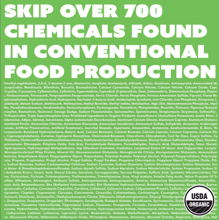A5: True! #skipthechemicals and choose certified organic any chance you can like we do. 😉#organicmothersday