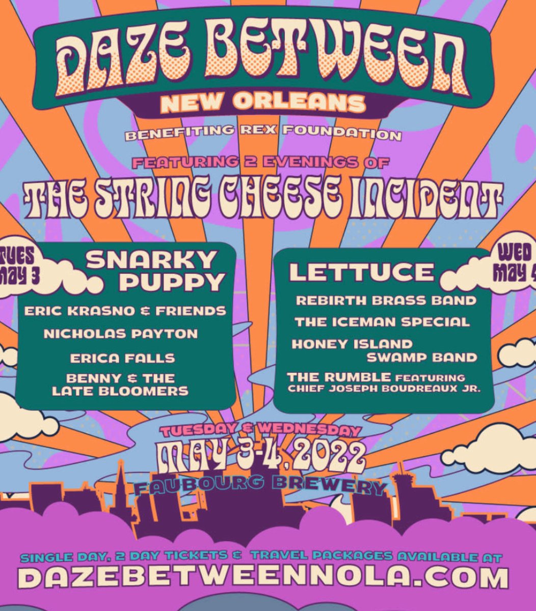 KyleOnKeys's tweet photo. Wow! This lineup for the next two days is gonna be awesome. I’m excited! See you there! @dazebetweennola @SCI_Official #springcheese @faubourgbeer https://t.co/1AxpXkWpXV