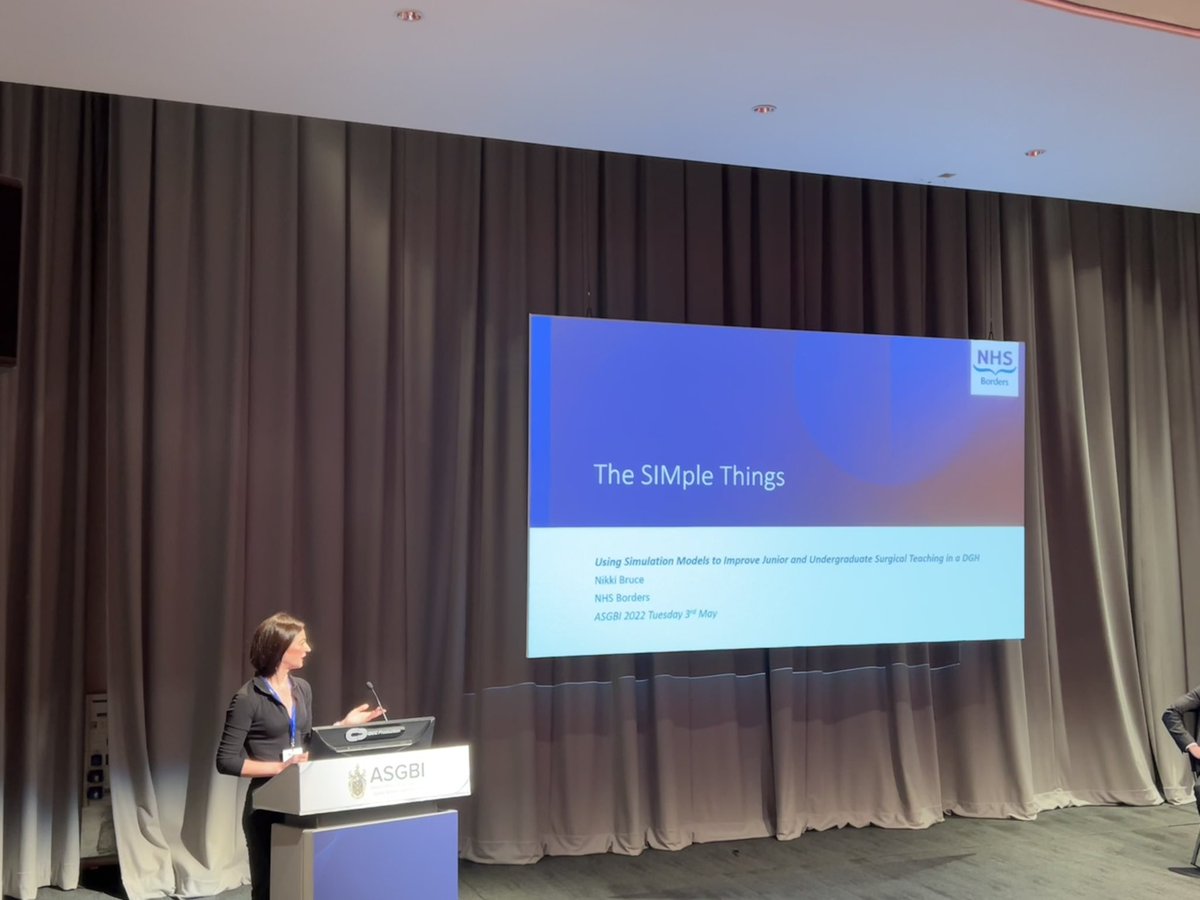 Presenting some of the work we have been doing with our surgical skills strategy and our skills club @asgbi in Liverpool today #ASGBI2022 #surgeons @mededborders #surgicalskills #womeninsurgery