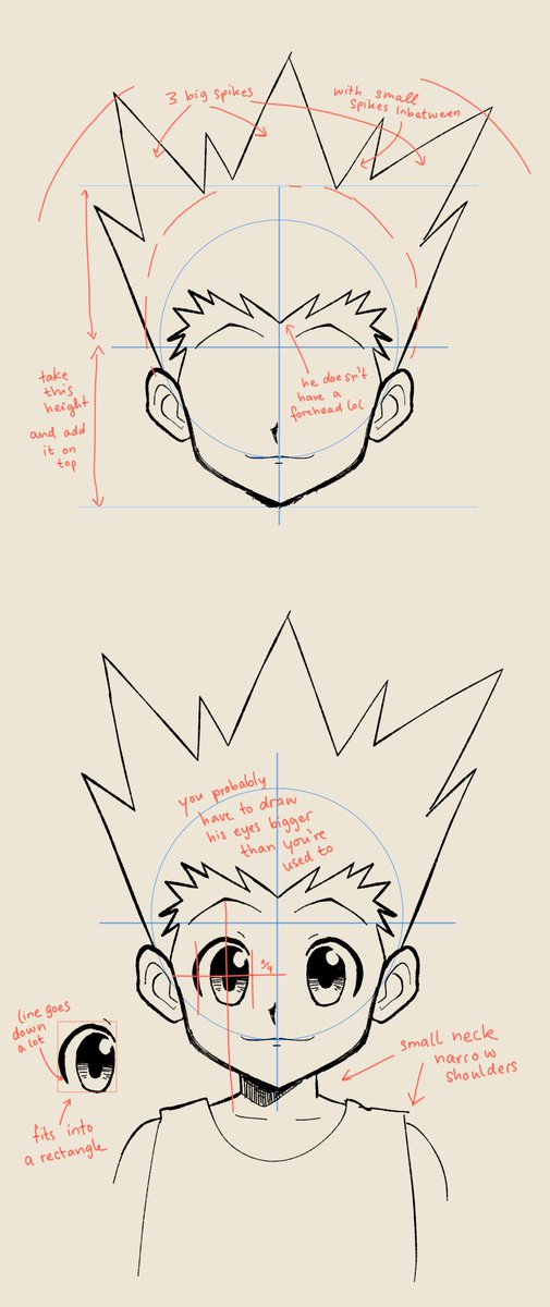 It's Gon's bday on the 5/5 so here's my guide / tutorial from last year, this time in the correct order haha i think it'd be so cute to see many little Gons on his bday :') #hxh 