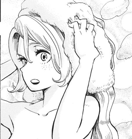 She has this very... early Horikoshi art style vibe. All his girls used to be 'Hanas' but then he had a boom of "cute girls" in Barrage time, I love it a loooot. Also, HAGAKURE REMINDS ME OF HIS TAKE OF PSYCHO JENNY HAHAHA. 🤣 
