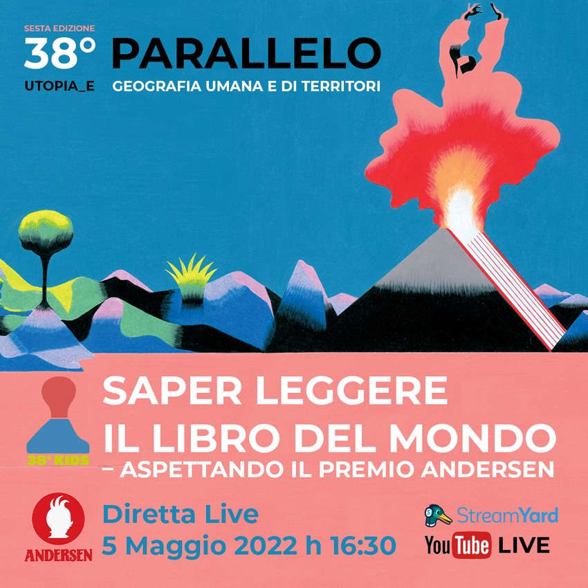 38° Parallelo - tra libri e cantine (@38_parallelo) on Twitter photo 5 maggio - ore 16.30
📗 “Saper leggere il libro del mondo – Aspettando il premio Andersen” diretta facebook <a href="/38_Parallelo/">38° Parallelo - tra libri e cantine</a>
Gianluca Caporaso( resp.38°KIDS), e <a href="/andersentwitt/">Andersen la rivista</a>
Con: Barbara Schiaffino, caporedattrice Andersen, Martina Russo, redattrice Andersen 5 maggio - ore 16.30
📗 “Saper leggere il libro del mondo – Aspettando il premio Andersen” diretta facebook <a href="/38_Parallelo/">38° Parallelo - tra libri e cantine</a>
Gianluca Caporaso( resp.38°KIDS), e <a href="/andersentwitt/">Andersen la rivista</a>
Con: Barbara Schiaffino, caporedattrice Andersen, Martina Russo, redattrice Andersen