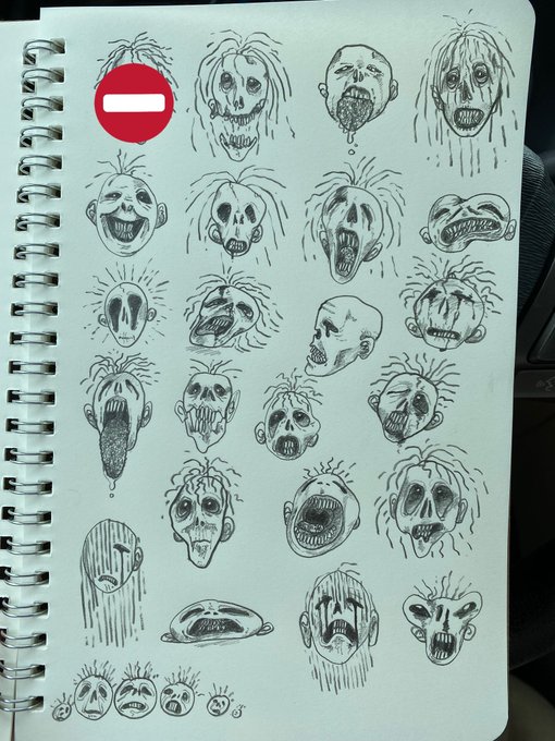 spent my entire class drawing a bunch of little guys 