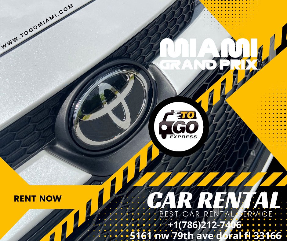 leobardo_a's tweet photo. TO GO EXPRESS (ESPANOL)
Vive la mejor experiencia rentando con TO GO EXPESS, sea tu viaje de negocio o placer te ofrecemos vehículos desde $35 por día y a partir de $220 por semana, ven visítanos y adquiere uno de nuestros vehículos para que sientas el placer de ser bien atendido https://t.co/ZjY8pIqDuW