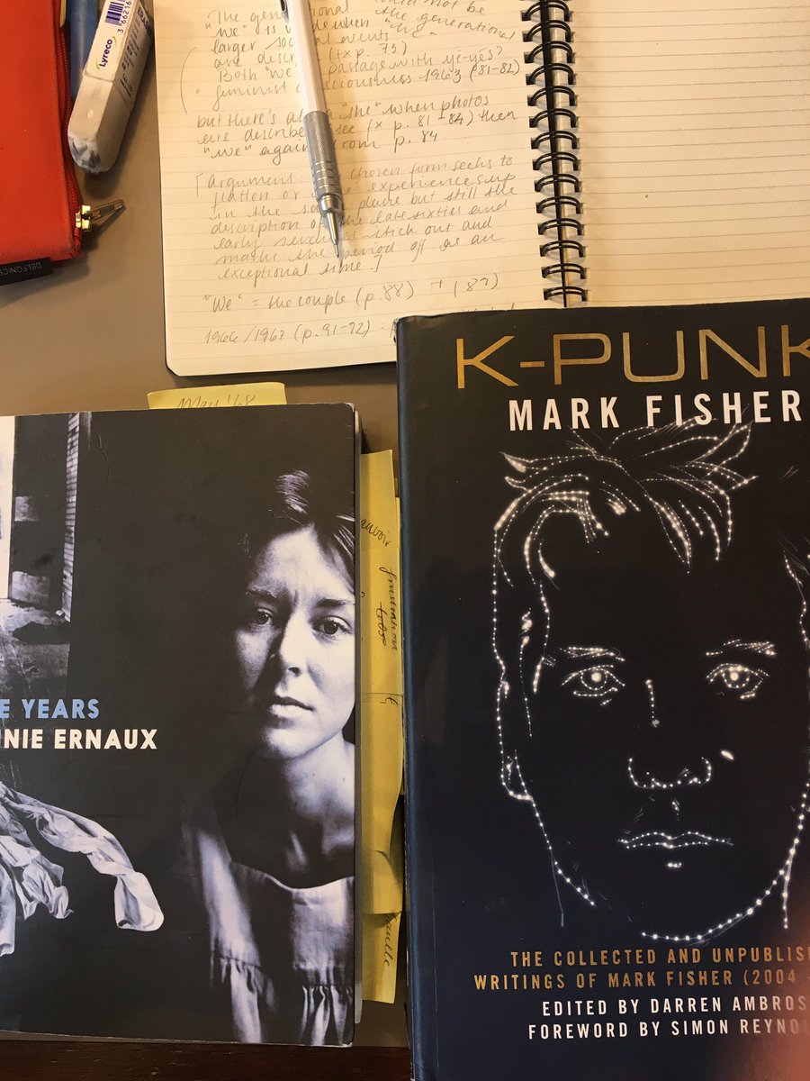 Thinking about how the 1970s are remembered and imagined + introducing Fisher and Ernaux to each other. Good company I must say