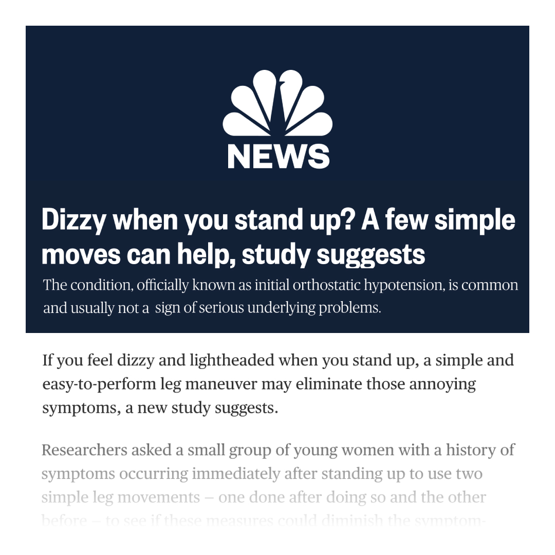 onTheOPC's tweet photo. Dizzy when you stand up? Do these simple exercises and help reduce the chronic disoriented feeling when you stand. Read more: https://t.co/X4yFfU0pEX
The Old People's Channel- now streaming wherever you listen to podcasts: https://t.co/h2CClSuW7Y
#Podcast #TheOPC https://t.co/cctrzuCkGB