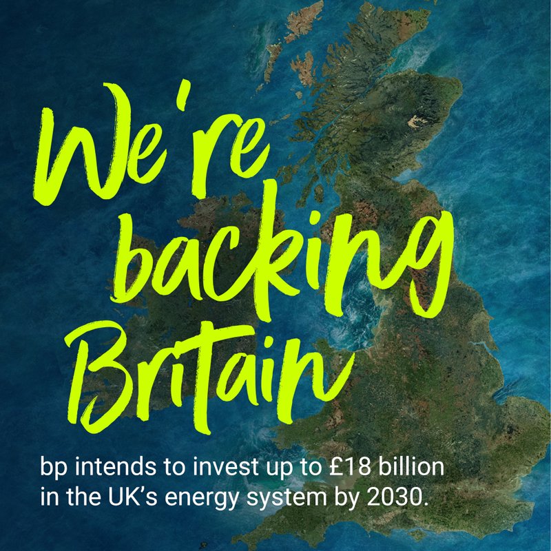 bp_plc's tweet photo. The UK has a plan to boost long-term energy security and cut emissions. At bp, we’re all in.