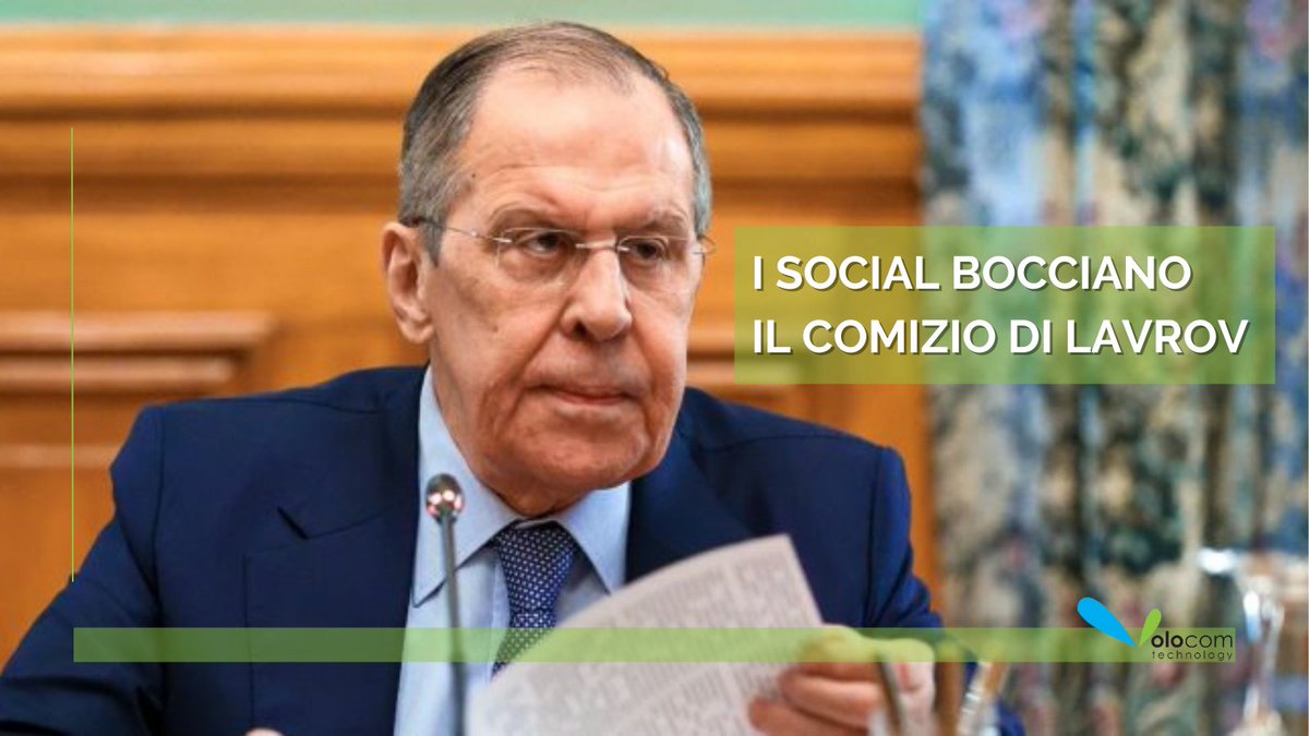 Volocomm's tweet photo. Il discorso di Lavrov a Zona Bianca ha fatto di certo scalpore, ma quanto e come ne hanno parlato i social?
Le considerazioni di #Volocom.
#Lavrov #ZonaBianca #analisi #socialmedia https://t.co/PfI4137o7f