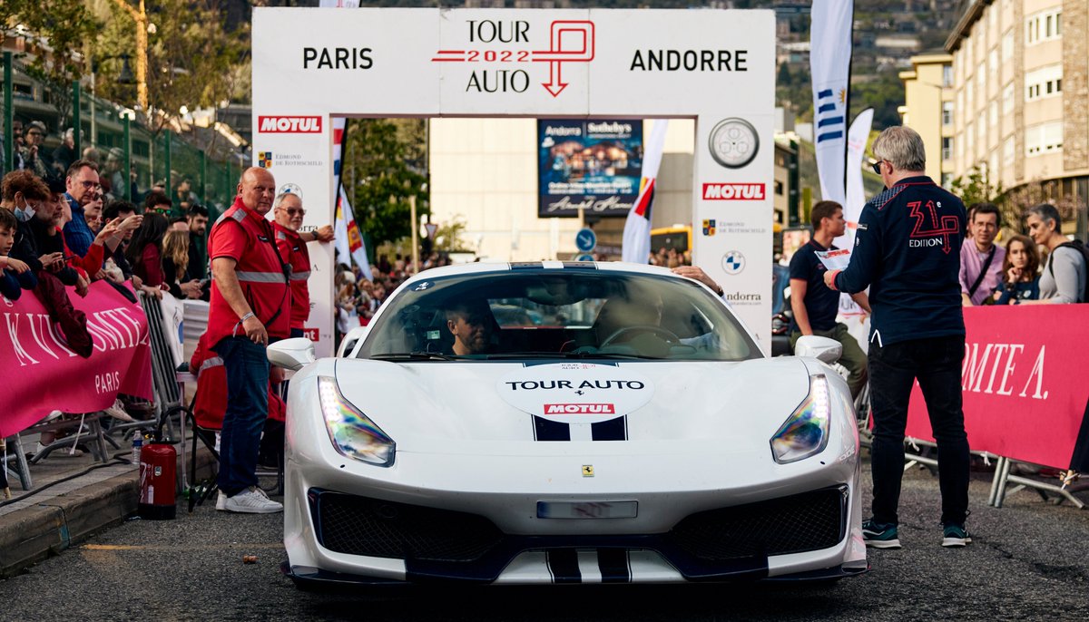 Ferrari's tweet photo. And that’s a wrap on the #TourAuto 2022! Here are a few snapshots from the Tour. After leaving Paris, it moved from Le Baule to Limoges, then went on to Bordeaux, before heading to Pau and finally finishing in Andorra. 
#DrivingFerrari #Ferrari https://t.co/JJR4NklYd3