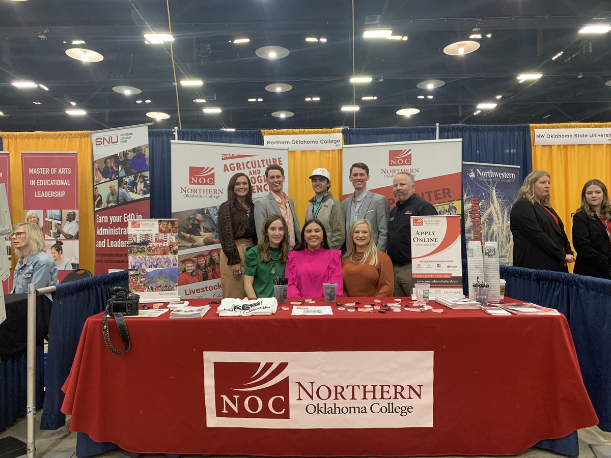 Oklahoma FFA members, make sure to come see our NOC students our booth today at State FFA Convention!