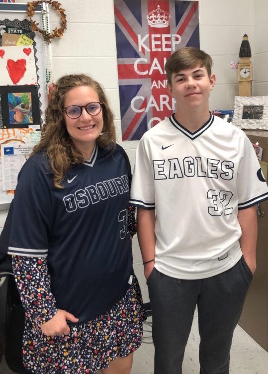 Osbourn_Eagles's tweet photo. In honor of “Teacher Appreciation Week” Eagles players have handed out jerseys to teachers/staff members who have made an impact on their education! #ThankATeacher #TheCity 🦅 https://t.co/0W7Gn7tdgN